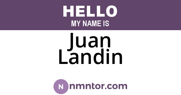 Juan Landin
