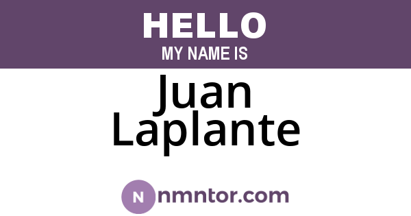 Juan Laplante