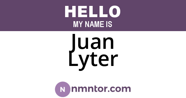 Juan Lyter
