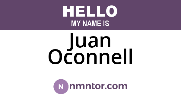 Juan Oconnell
