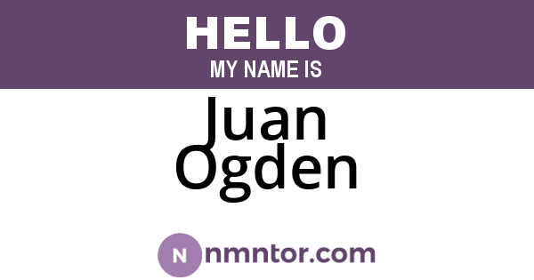 Juan Ogden