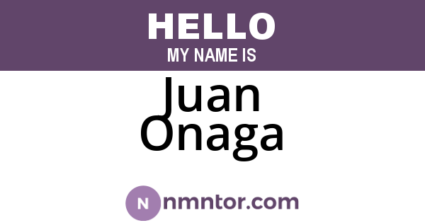 Juan Onaga