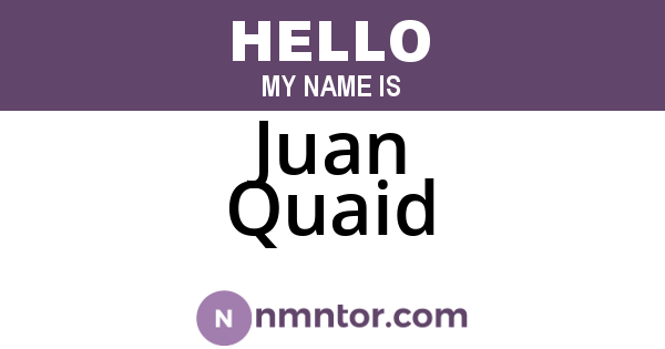 Juan Quaid
