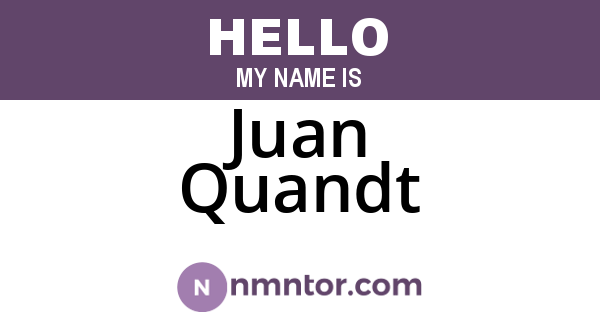 Juan Quandt