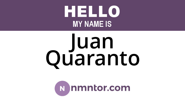 Juan Quaranto