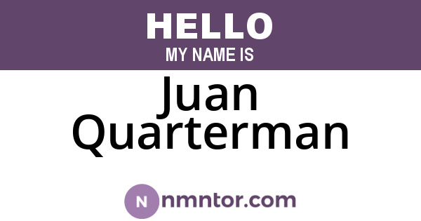 Juan Quarterman