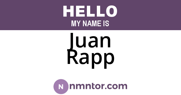 Juan Rapp