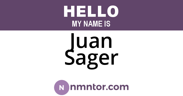 Juan Sager