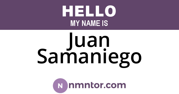 Juan Samaniego