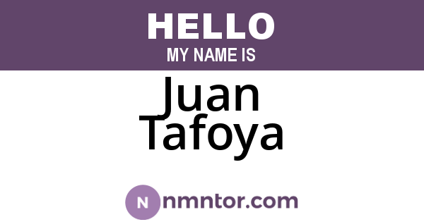 Juan Tafoya