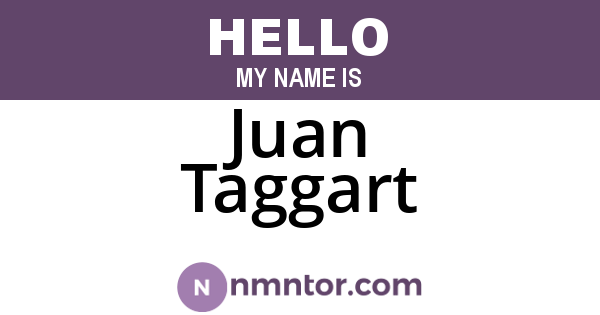 Juan Taggart