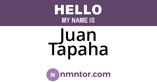 Juan Tapaha