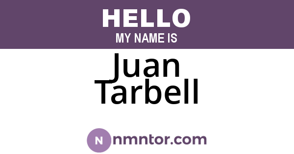Juan Tarbell