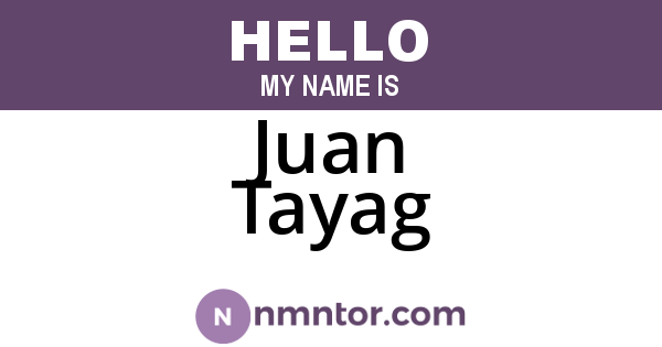 Juan Tayag