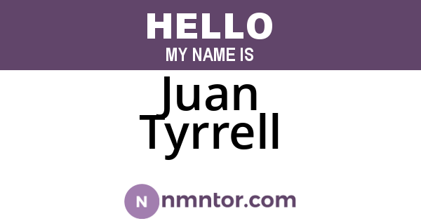 Juan Tyrrell