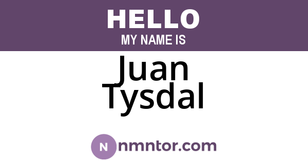 Juan Tysdal