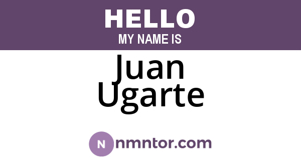 Juan Ugarte