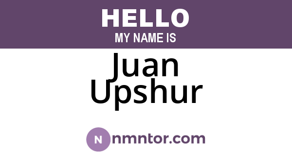 Juan Upshur