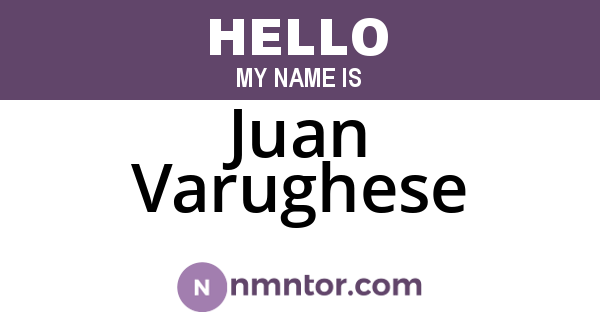 Juan Varughese