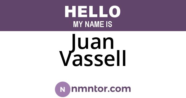 Juan Vassell