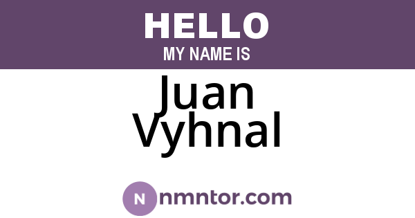 Juan Vyhnal