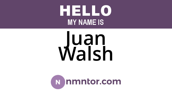 Juan Walsh