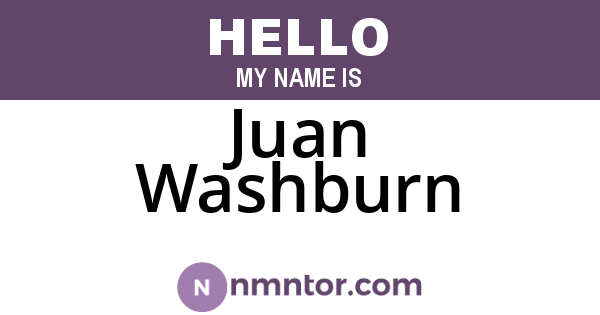 Juan Washburn