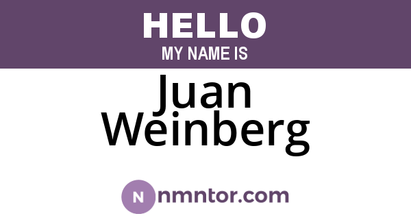 Juan Weinberg