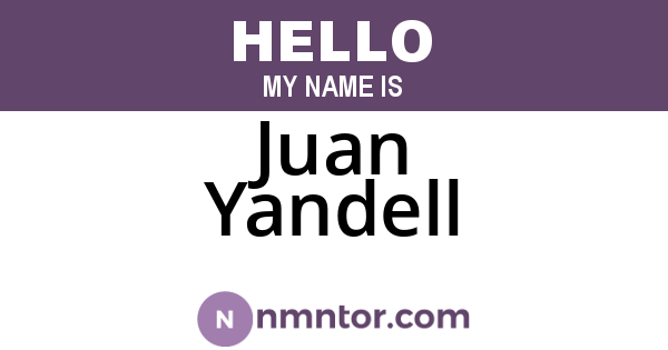 Juan Yandell