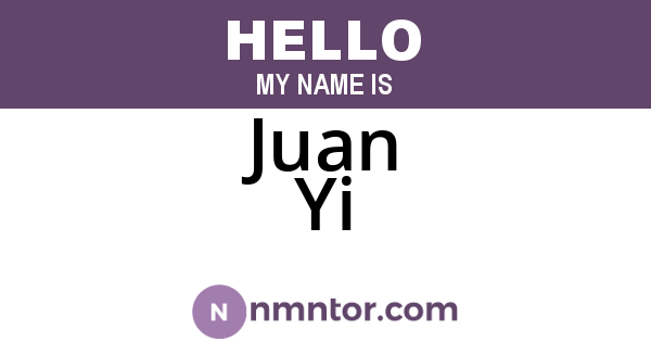 Juan Yi