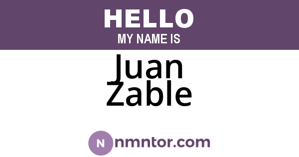 Juan Zable