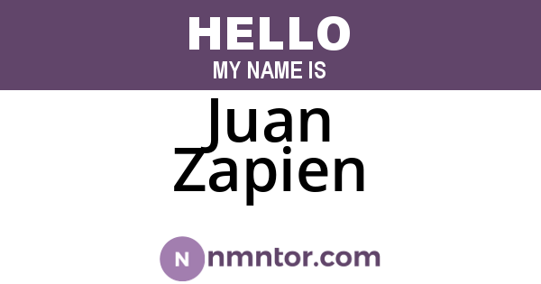 Juan Zapien