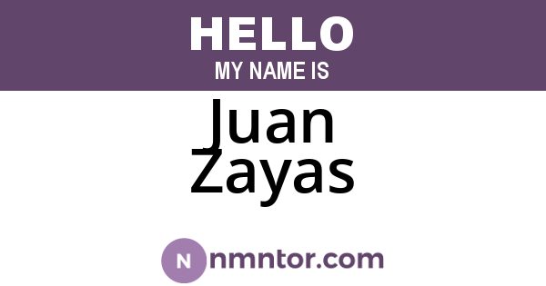 Juan Zayas