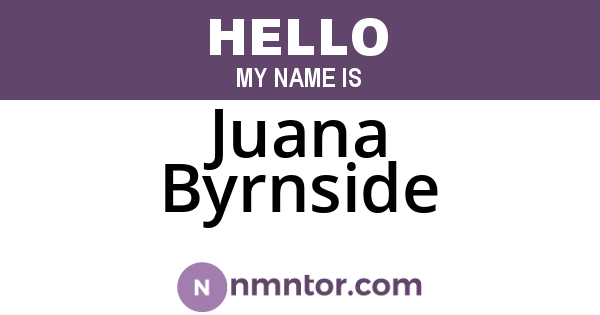 Juana Byrnside