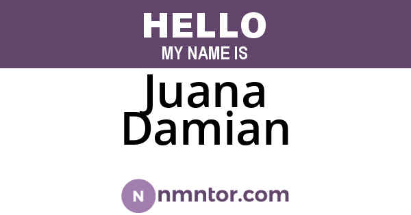 Juana Damian