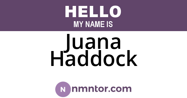 Juana Haddock