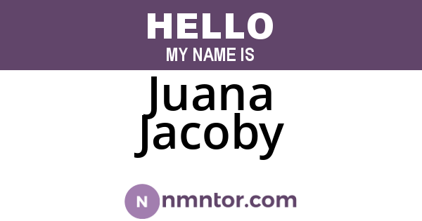 Juana Jacoby
