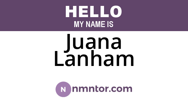 Juana Lanham