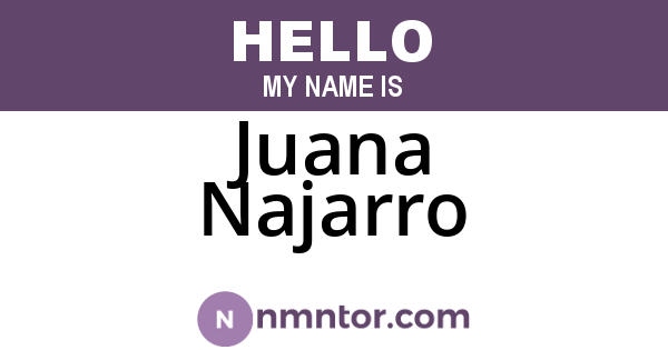 Juana Najarro