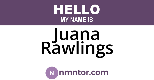 Juana Rawlings