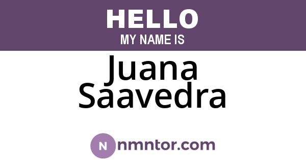 Juana Saavedra