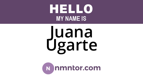 Juana Ugarte