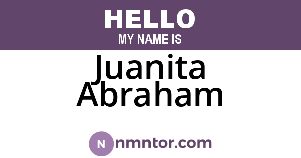 Juanita Abraham