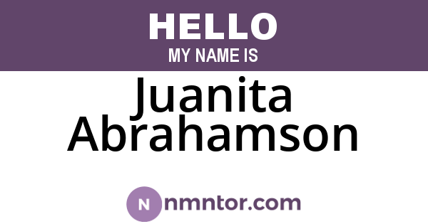 Juanita Abrahamson