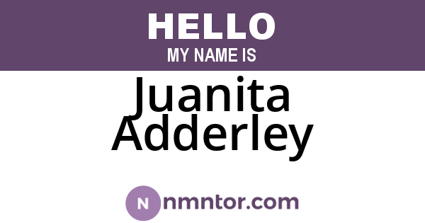 Juanita Adderley