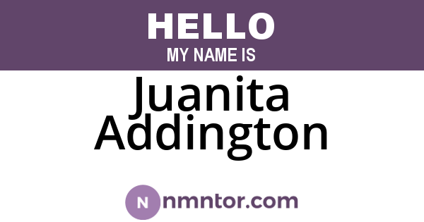 Juanita Addington