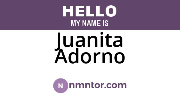 Juanita Adorno