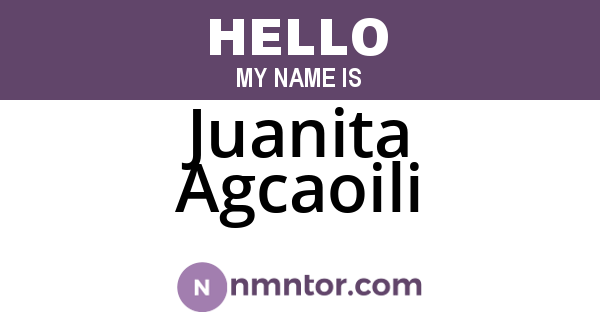 Juanita Agcaoili
