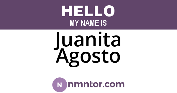Juanita Agosto