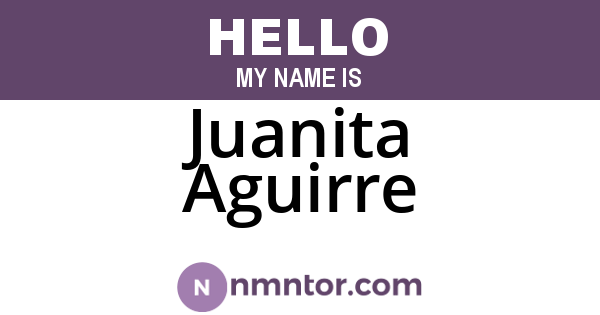 Juanita Aguirre